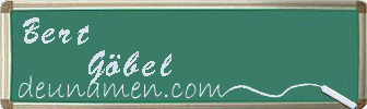 Bert Göbel Visitenkarte